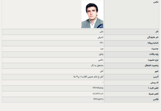 علی اشرفی وکیل