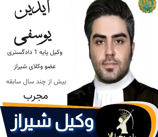 آیدین یوسفی وکیل کیفری شیراز