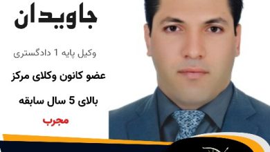 امیر علی جاویدان⚖️وکیل تهران