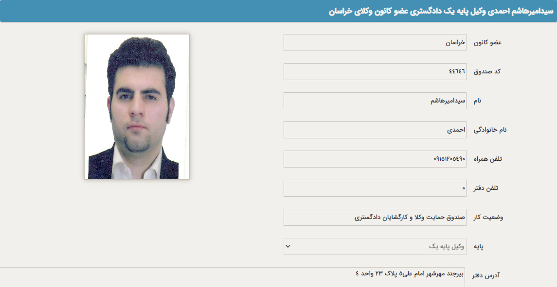 سید امیر هاشم احمدی وکیل