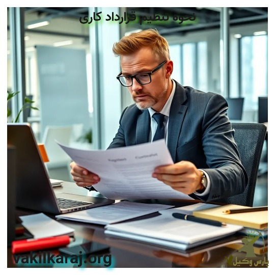 نحوه تنظیم قرارداد کاری