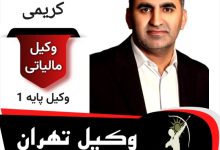 دانیال کریمی وکیل مالیاتی تهران