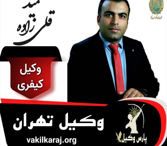 حمید قلی زاده وکیل کیفری تهران