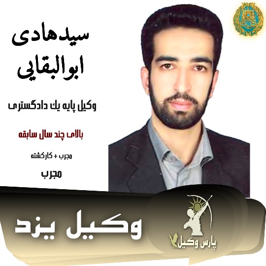 سید هادی ابوالبقایی وکیل کیفری یزد