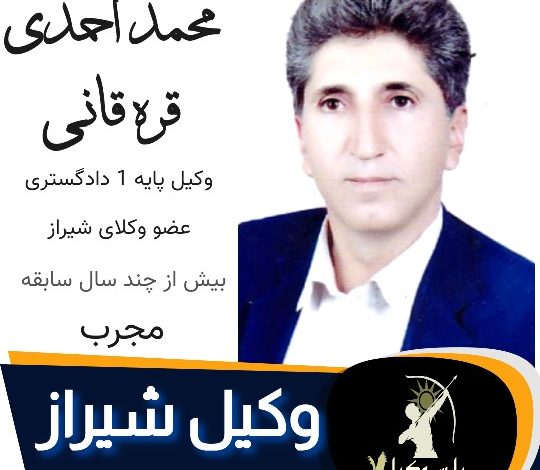 محمد احمدی وکیل شیراز