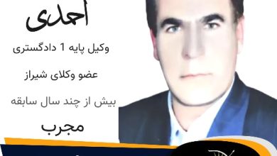 محمدرضا احمدی وکیل ملکی شیراز