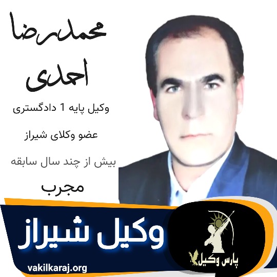 محمدرضا احمدی وکیل ملکی شیراز