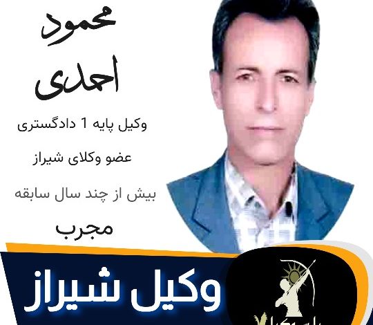 محمود احمدی وکیل کیفری شیراز