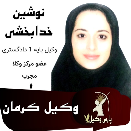 نوشین خدابخشی فرد وکیل کرمان