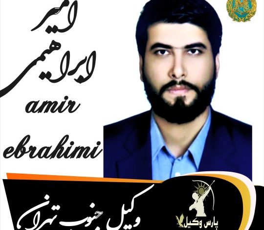 امیر ابراهیمی وکیل جنوب تهران