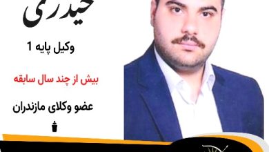 امیرحسین حیدری وکیل