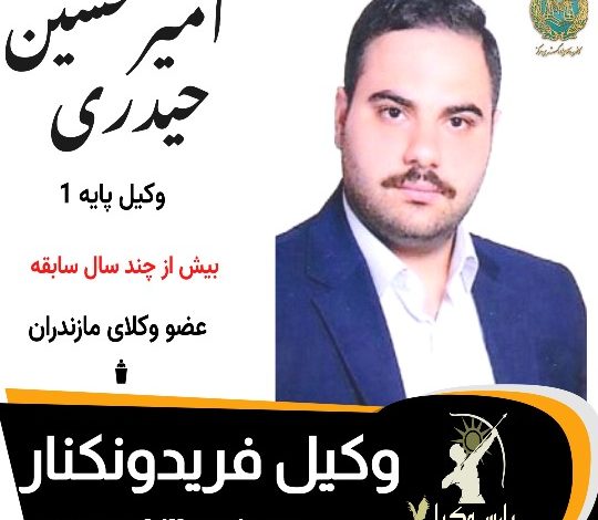 امیرحسین حیدری وکیل