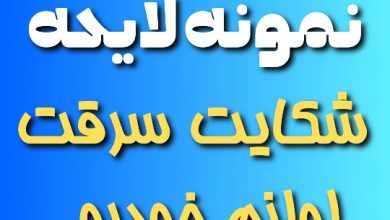 نمونه لایحه شکایت سرقت لوازم از داخل خودرو