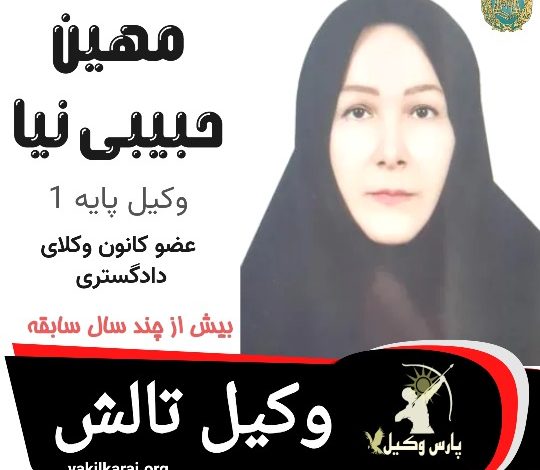 مهین حبیبی نیا وکیل تالش