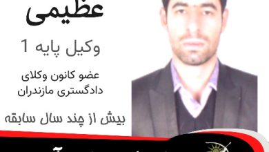وحید عظیمی وکیل نمک آبرود