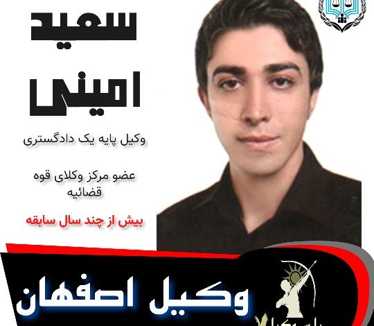 سعید امینی⚖️وکیل اصفهان