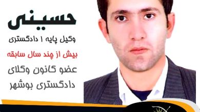علی حسینی وکیل گناوه