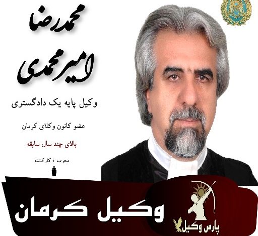 محمدرضا امیرمحمدی وکیل کرمان
