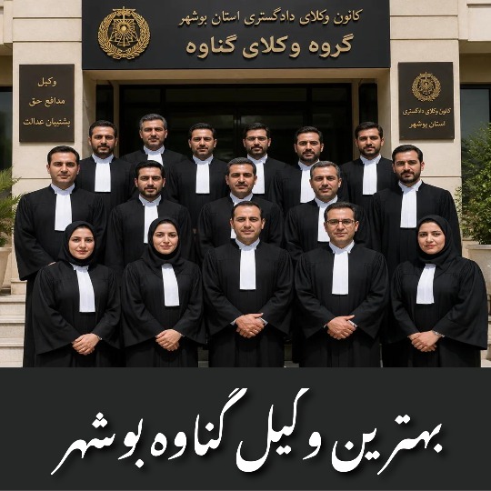 معرفی 10 تا بهترین وکیل گناوه