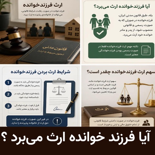 آیا فرزند خوانده ارث می‌برد ؟