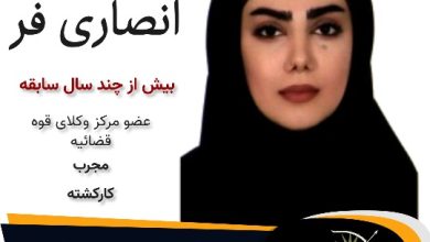 امینه انصاری فر وکیل گرگان