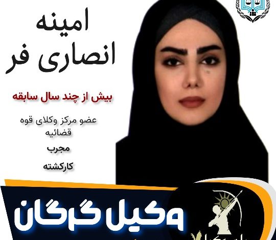 امینه انصاری فر وکیل گرگان