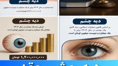 دیه چشم چقدر است ؟