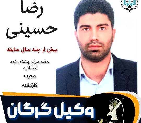 سید رضا حسینی وکیل گرگان