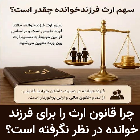 چرا قانون ارث را برای فرزند خوانده در نظر نگرفته است؟
