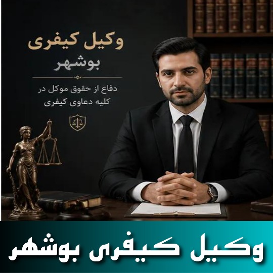 بهترین وکیل کیفری بوشهر